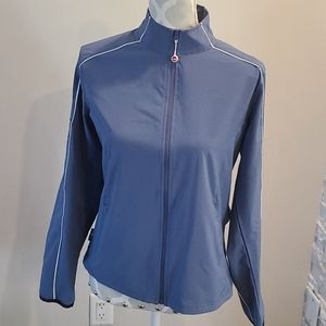Level wear lightweight blue spring jacket